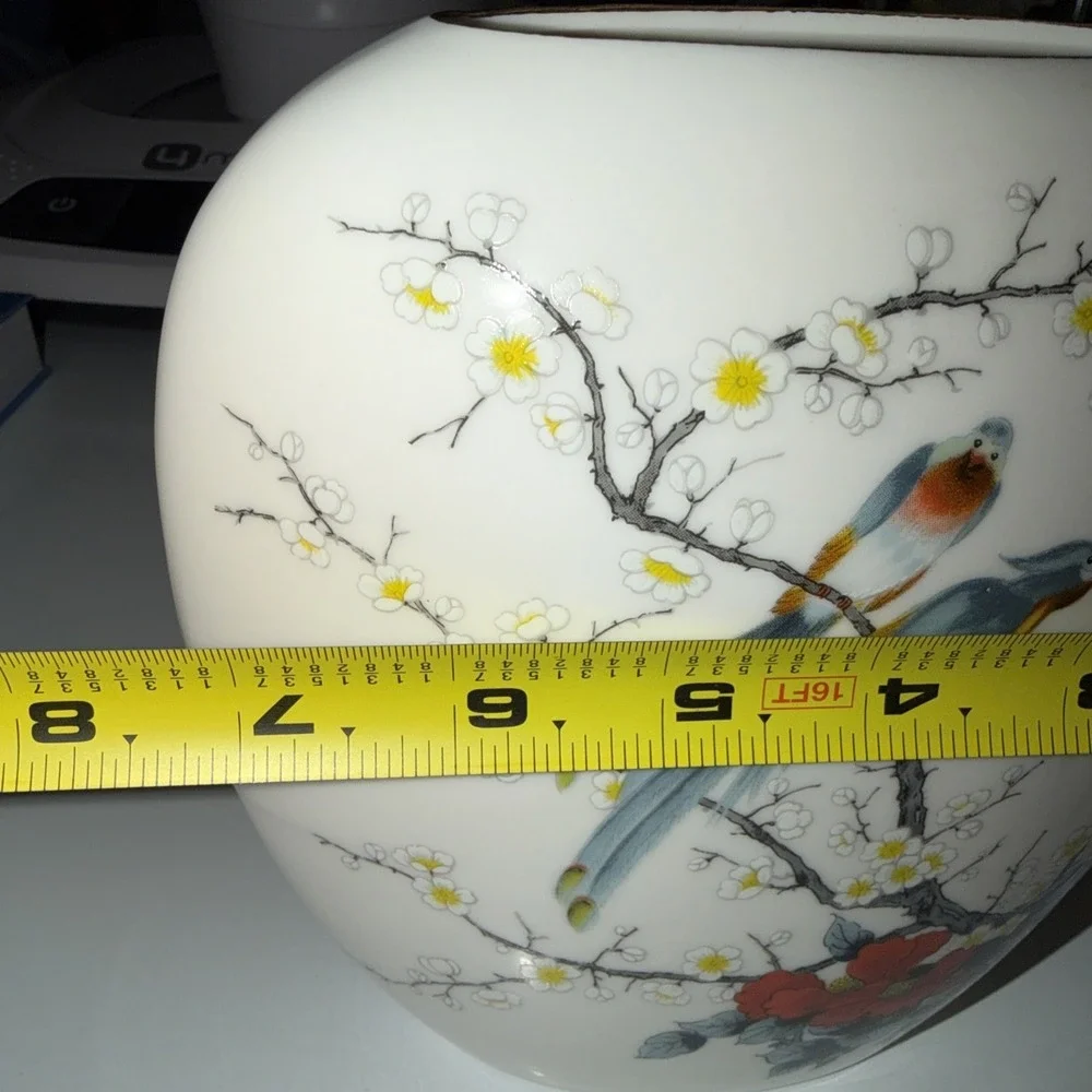 JAY FINE CHINA JAPAN Two Birds In Cherry Tree 7